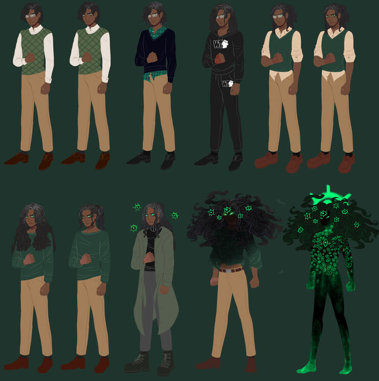 Jonathan Sims Ref Sheet (The Magnus Archives) C. 2024
